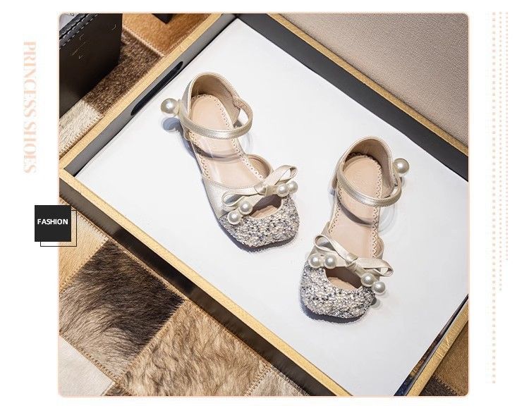 2025 Neue Mode Sommer Mädchen Geschlossene Zehen Sandalen Kleinkinder, Prinzessin Schuhe Mit Weichen Sohlen Für Mädchen_voghion.com