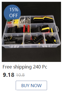 1set 2.8mm 2/3/4/6/9 Pin Automotive Quick Connection Electrical Wire Connector Male Female Cable Terminal Plug Kits_voghion.com