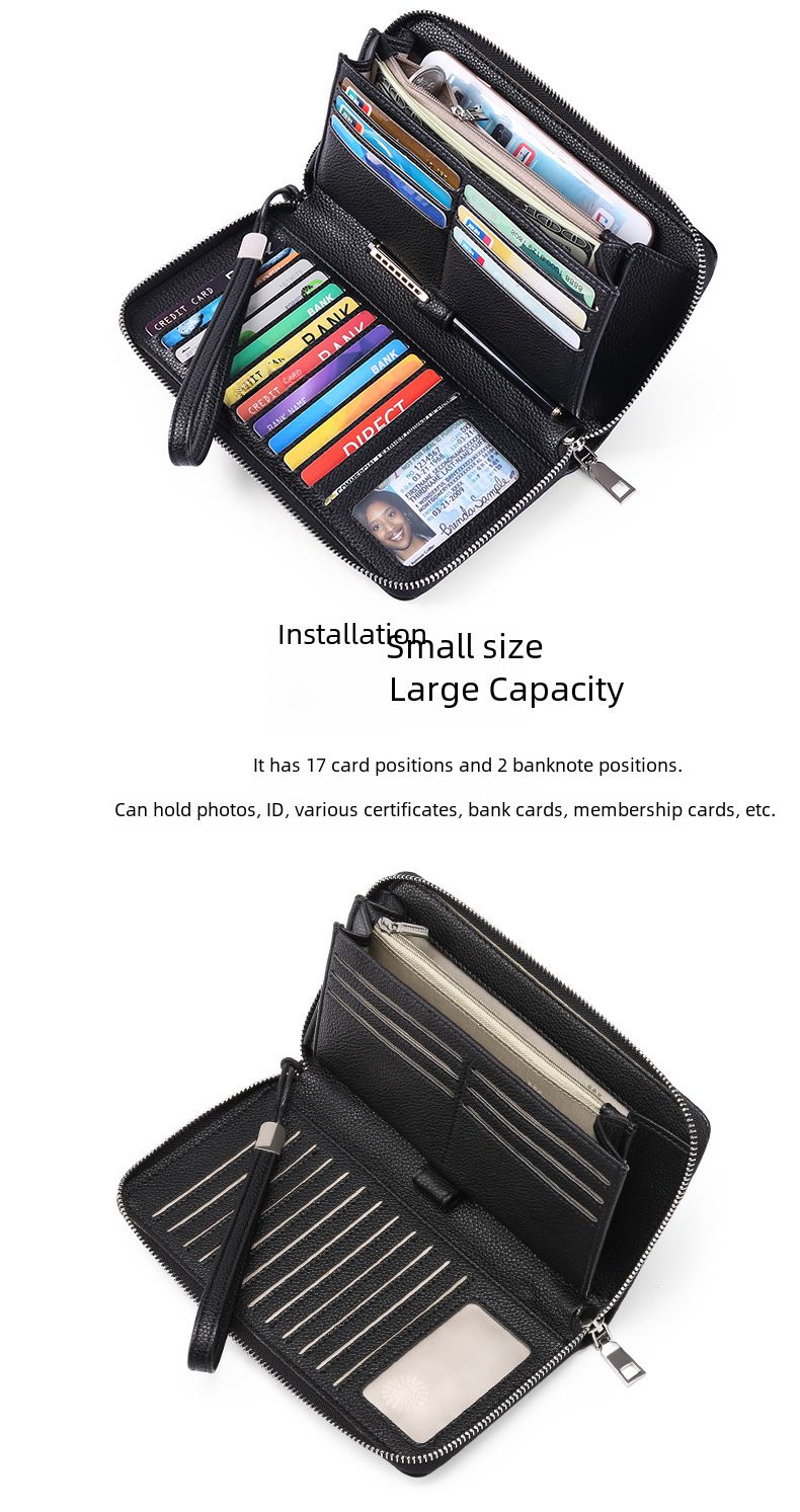 Women's Wallet, Men's Wallet, Rfid Anti-theft Brush, Pu Women's Wallet, Large-capacity Long Women's Multi-slot Wallet_voghion.com