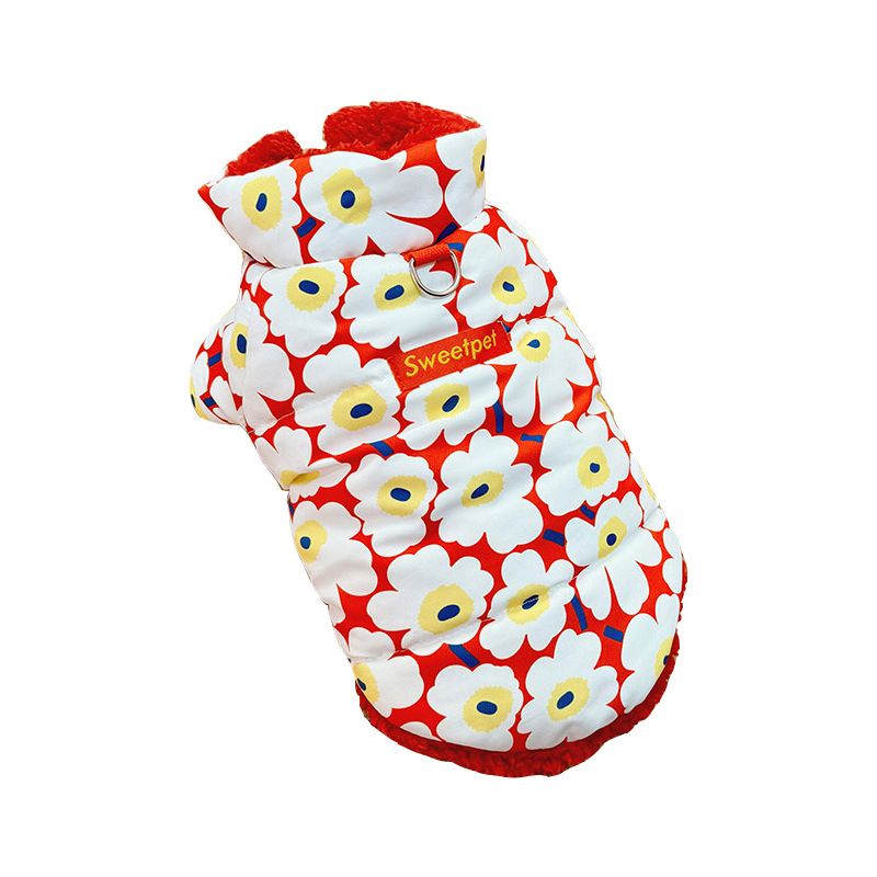 Dog Cat New Year Warm Cotton Clothes Festive Pet Clothing Reversible_voghion.com