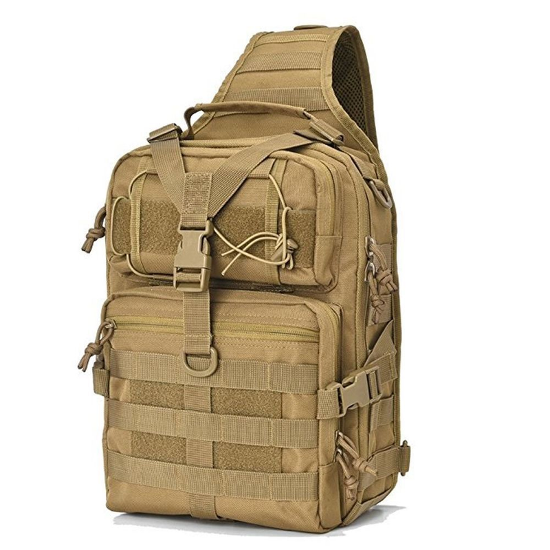 Tactical men's single shoulder, women's outdoor sports and leisure camouflage, multi-functional waterproof slingshot_voghion.com