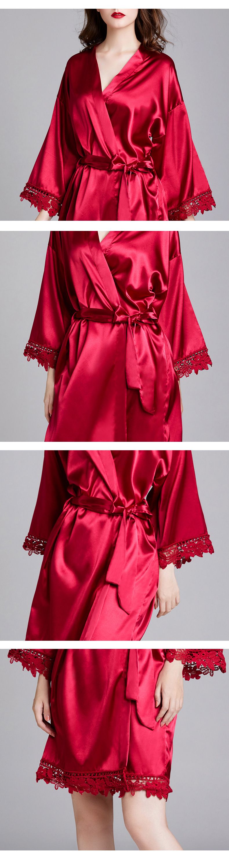 CurveGlow RYYD Nightgown - Plus Size Ice Silk|Multi-Function Sleepwear_voghion.com