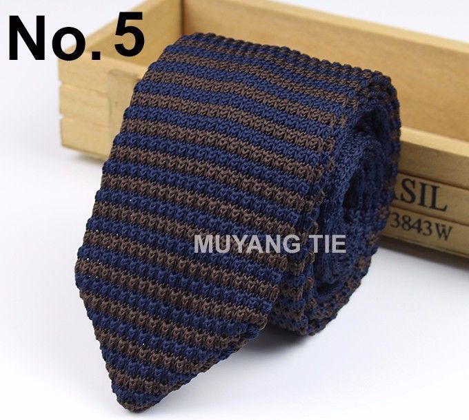Fashion British Style Men's Formal Korean Version Casual Student Knitted Versatile Pointed Tip Trendy Tie 7cm_voghion.com