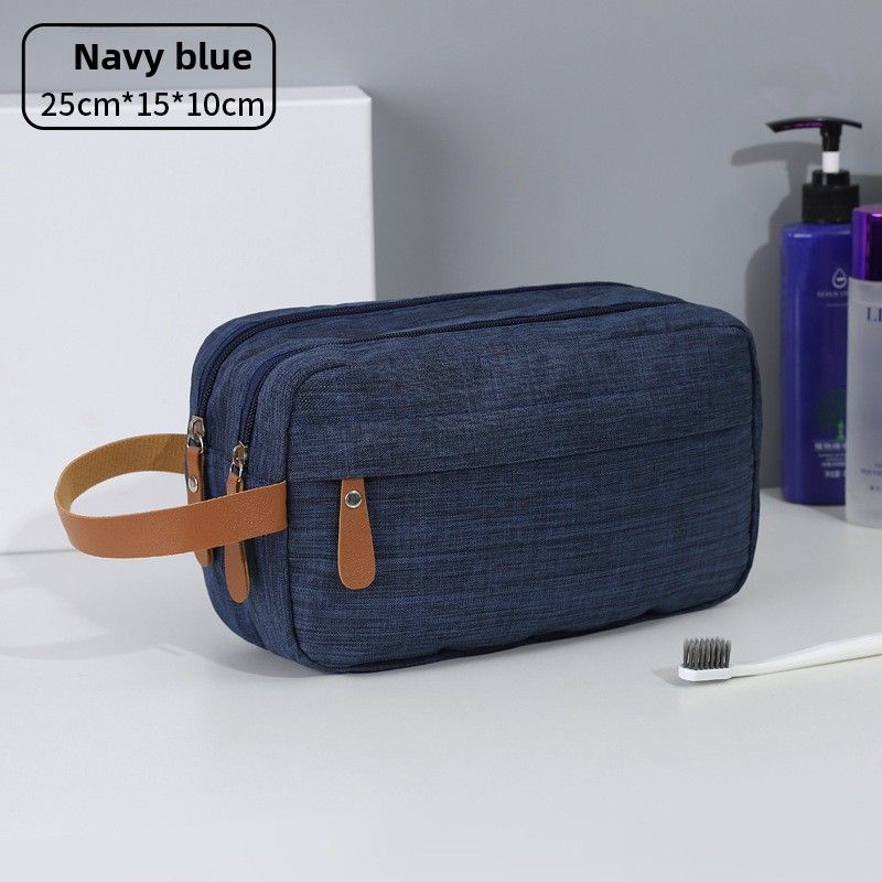 Hochwertiger Kulturbeutel für Herren, große Kapazität, für Geschäftsreisen, tragbar, mit Fach, Organizer, Make-up-Tasche für Männer_voghion.com