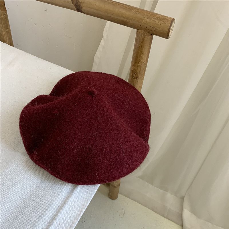 Neuheiten Elegante Wolle Künstler Maler Neue Winter Klassische Heiße Frauen Mädchen Weibliche Verdickte Woll Französisch Hut Baskenmütze Kappe Gorros_voghion.com