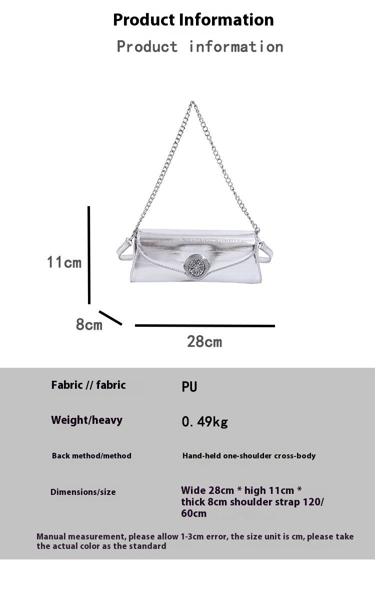 Shoulder 2024 new style armpit stylish casual fashion trend simple small square niche women's bag_voghion.com