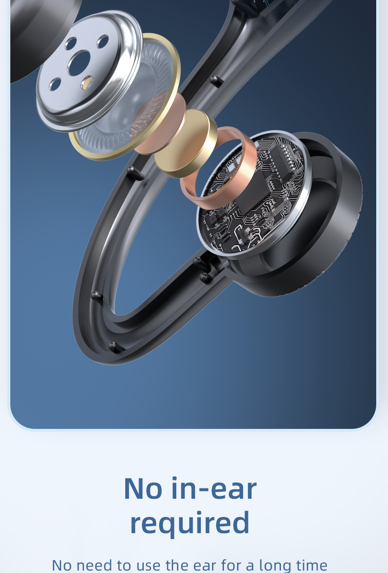 New KS19 Concept Bone Conduction Bluetooth Headset Wireless Ear-hook Type Non-in-ear Bluetooth Headset_voghion.com