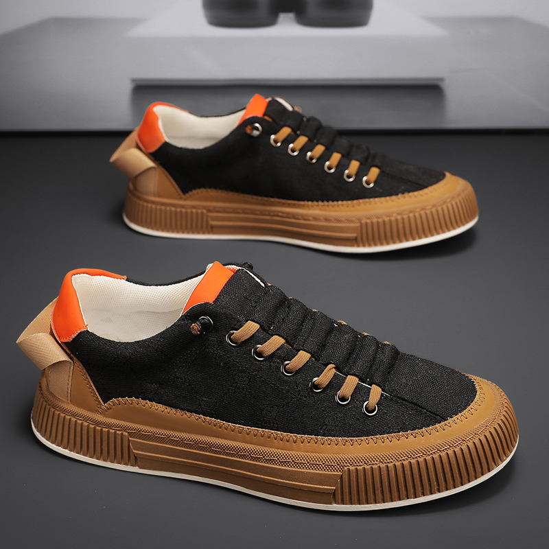 Scarpe da ginnastica casual da uomo Scarpe piatte vulcanizzate Scarpe da tennis da skateboard progettate su misura Scarpe sportive da passeggio senza lacci 39-44_voghion.com