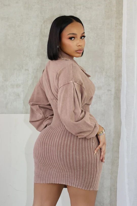 Vêtements pour femmes Combinaison en V profond Combinaison slim à manches longues en patchwork Vêtements d'extérieur en denim_voghion.com