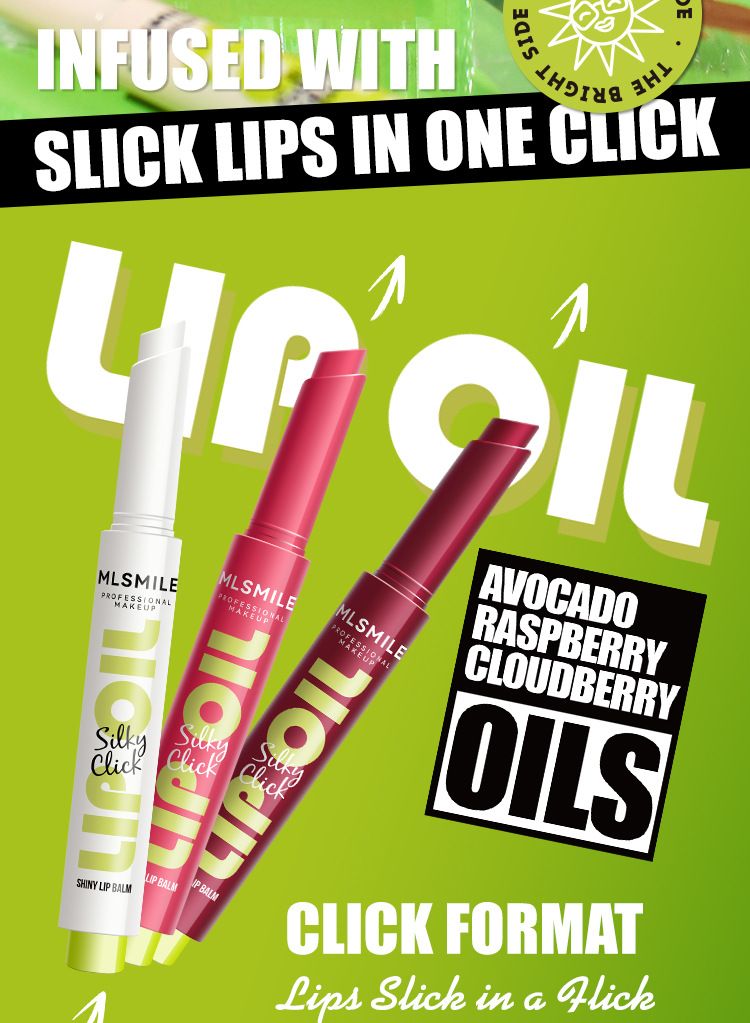 MLSMILE Press Lipstick Solid Lip Gloss Moisturizing Lipstick Pearlescent Mirror Lip Oil 3 Pieces_voghion.com
