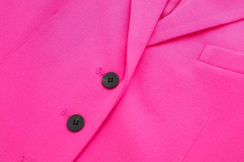 Women's clothing 2024 spring new slim fit fabric suit jacket_voghion.com
