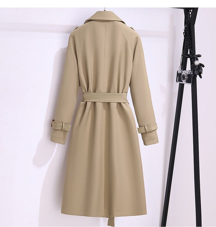 Abbigliamento donna 2023 Trench elegante e alla moda per donna di media lunghezza 2023 Autunno Nuovo stile Vita Classico Moda Cappotto Ins Tendenza_voghion.com