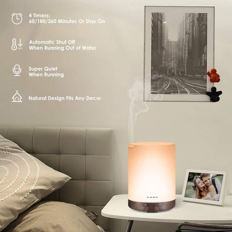 Aroma Diffuser Aroma Essential Oil Diffuser Room Humidifier 300ml Colorful Light Ultrasonic Aromatherapy Machine_voghion.com