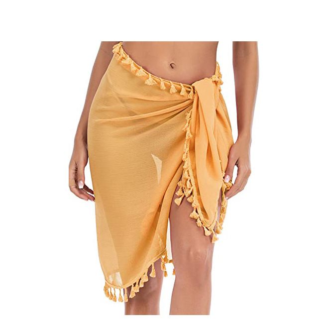 Women's Clothing Tassel Skirt Beach Apron Multiple Wearing Bikini Tassel Blouse_voghion.com