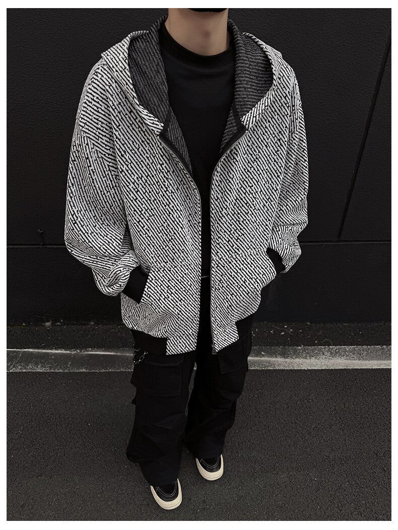 Cleanfit Zip-Up Hoodie voor heren – Vintage-geïnspireerd oversized sweatshirtjack voor casual streetwear_voghion.com