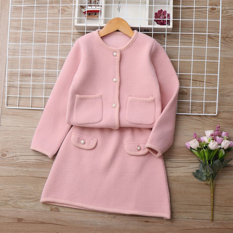 Xiao Xiangfeng Koreanische Samt Mädchen 2025 Neue Pullover Anzug Gestrickte Pullover Anzug Mädchen Zwei Stück Anzug Herbst Und Winter_voghion.com