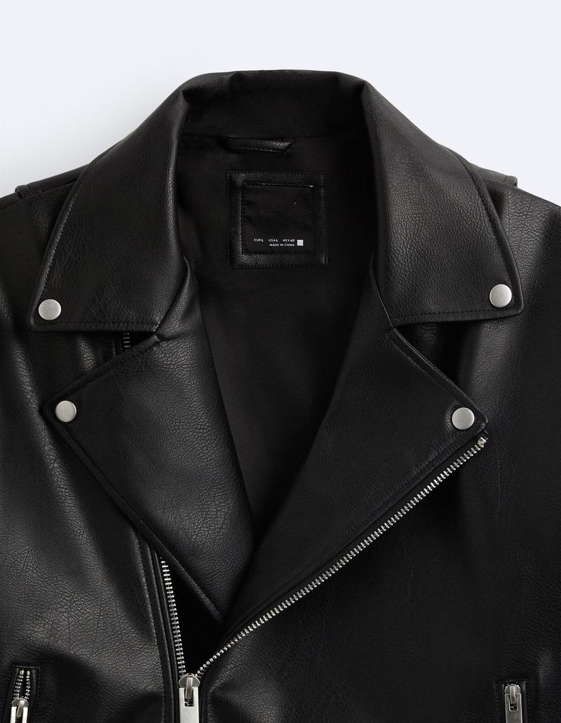 Abbigliamento Uomo 24 Nuovo Giacca Moto in Pelle_voghion.com