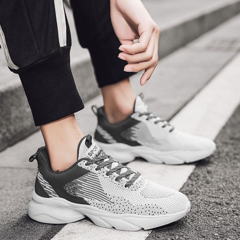 MAEDEF Baskets en maille pour hommes, chaussures de course légères et respirantes, confortables, tendance, décontractées, pour la gym et la marche, vulcanisées_voghion.com