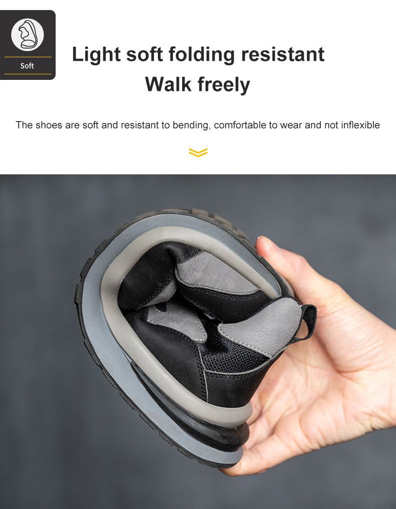 Arbeidsbeschermingsschoenen, anti-impact en anti-lek veiligheidsschoenen voor heren, ademend, lichtgewicht en slijtvast_voghion.com