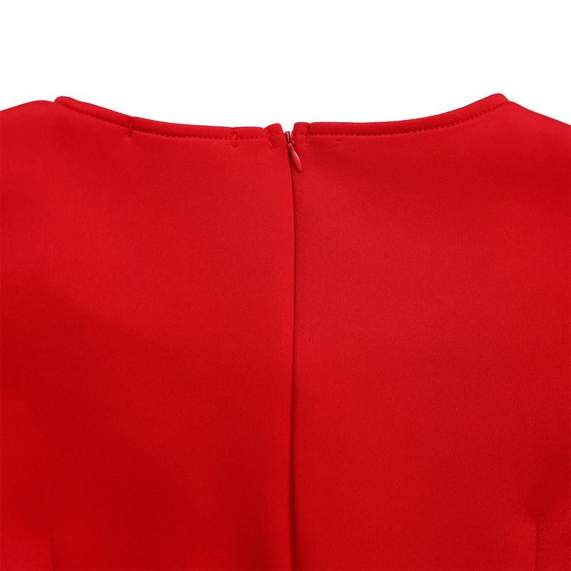 Women's Clothing fashion temperament elegant ruffled solid color hip wrapped _voghion.com