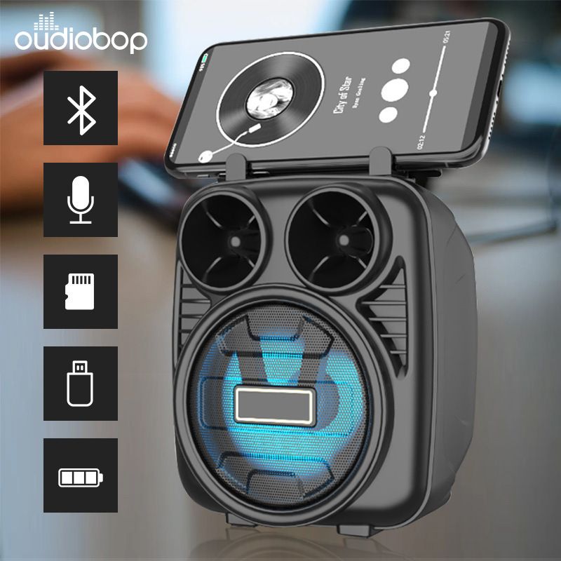 Višenamjenski nosač Bluetooth zvučnika s radiom, prijenosna prijenosna kartica, mini 3-inčni mali zvučnik_voghion.com