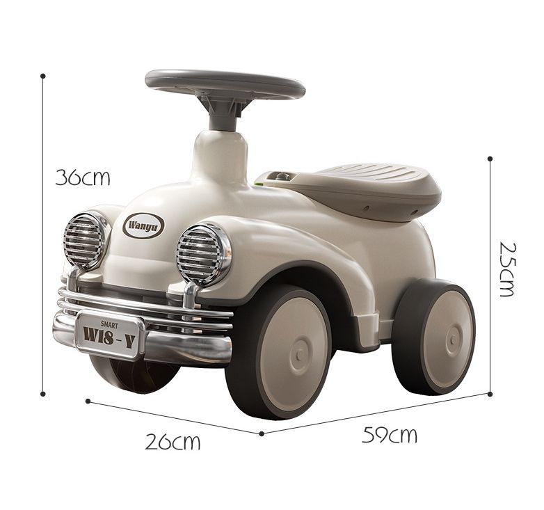 New Children's Ride-On Toy Ages 2-5, Walking Can Be Sat On, With Lights And Music, Classic Car, Twist Car For Toddlers_voghion.com