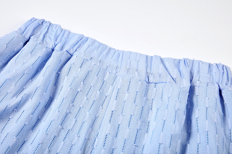 Women's fashion jacquard niche French long-sleeved dress shirt_voghion.com