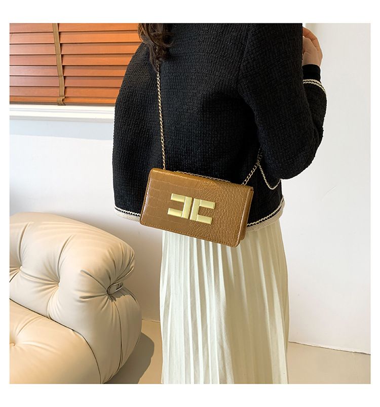 Ženska mala četvrtasta torba modernog i elegantnog krokodilskog uzorka ženska torba preko ramena u korejskom stilu sveobuhvatna torba preko ramena_voghion.com