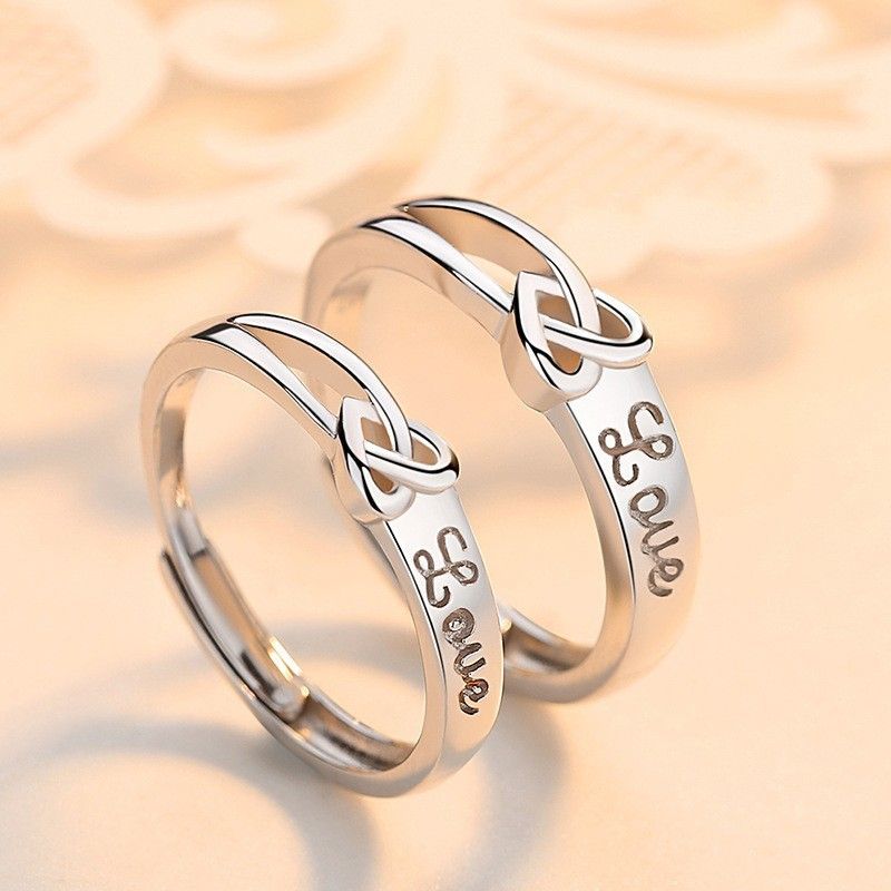 Grenzüberschreitender europäischer und amerikanischer Silberschmuck, offene Partnerringe für Damen, koreanische Version, Zirkon-Ehering mit Diamanten_voghion.com