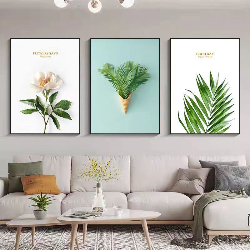 Neu Wohnzimmer Dekorative Moderne Nordic Minimalistischen Stil Sofa Hintergrund Wandbild Schlafzimmer Esszimmer Triptychon_voghion.com