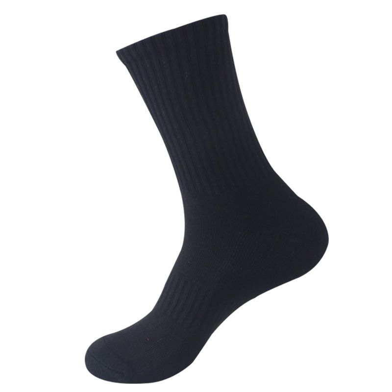 Calcetines de algodón gruesos y cálidos para hombre, calcetines de lana estirada, calcetines de tubo medio de alta elasticidad, calcetines deportivos con parte inferior de toalla_voghion.com