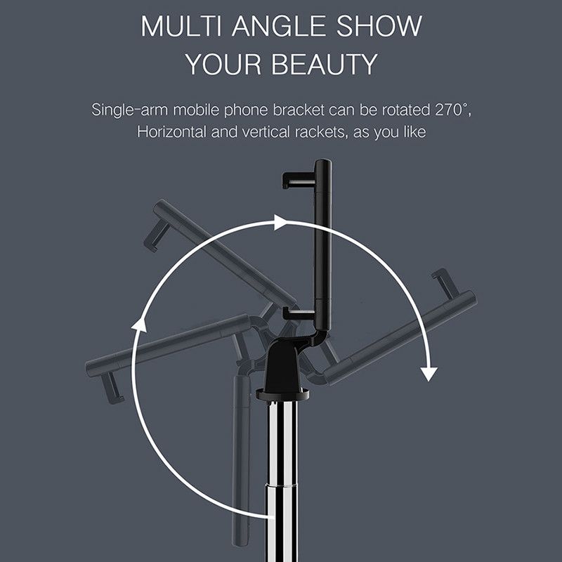 3 In 1 Wireless Bluetooth-kompatibel Selfie Stick Faltbare Mini Stativ Erweiterbar Einbeinstativ mit Fernbedienung für IOS Android_voghion.com