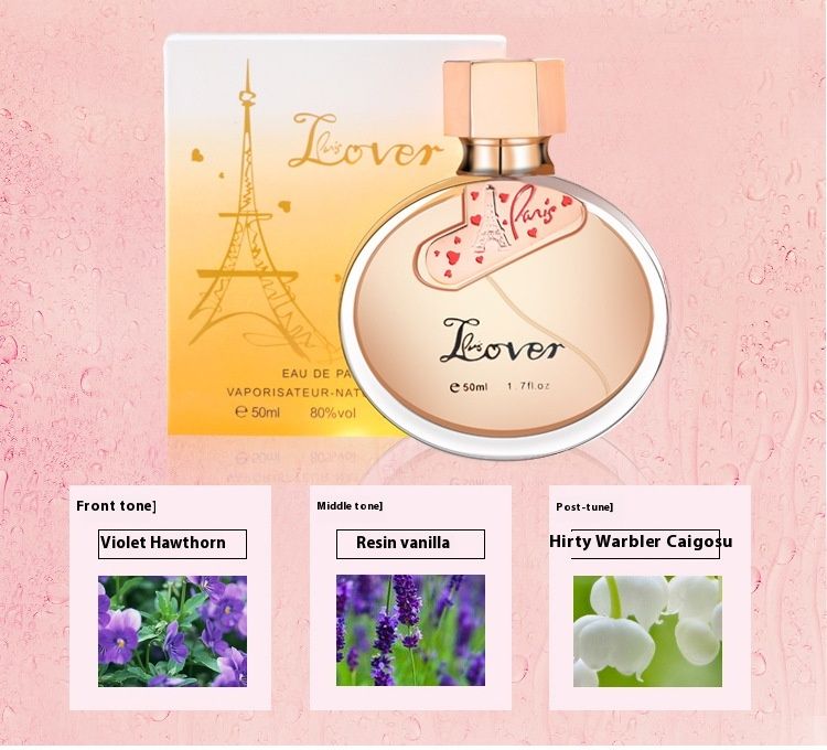 Nuovo profumo di tendenza del 2024, Lanting Paris Lovers Lady Perfume, fresco, naturale, fragrante, duraturo, profumato, popolare online 50 ml_voghion.com