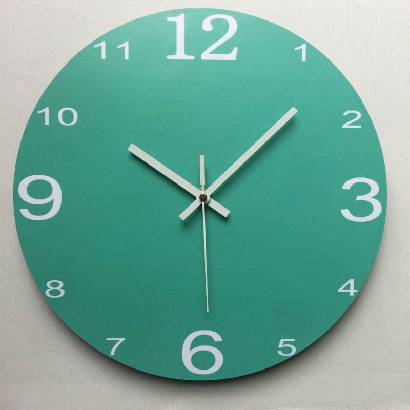 Moderne MDF-Wanduhr – 30 cm leiser Quarz-Uhrwerk für Wohnzimmer, Schlafzimmer und Büro (minimalistisches Design, batteriebetrieben, einseitig)_voghion.com