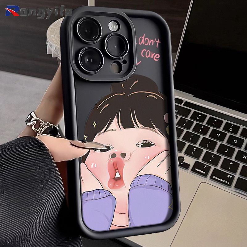 Funny Comic Girl Case For Redmi 14R A3 Pro A3X 13 4G 12 Note 13R 12R Poco M6 Pro 5G C61 4G Silicone Phone Case Cute Girl Cases_voghion.com