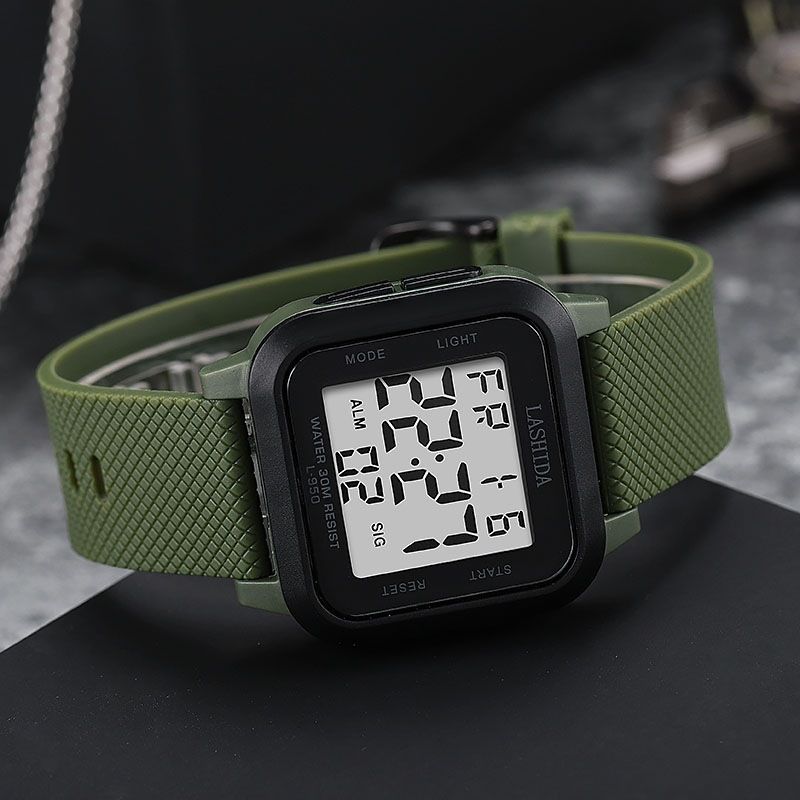Orologio elettronico sportivo da esterno multifunzionale individuale per studenti maschi, impermeabile, alla moda, luminoso, con sveglia_voghion.com
