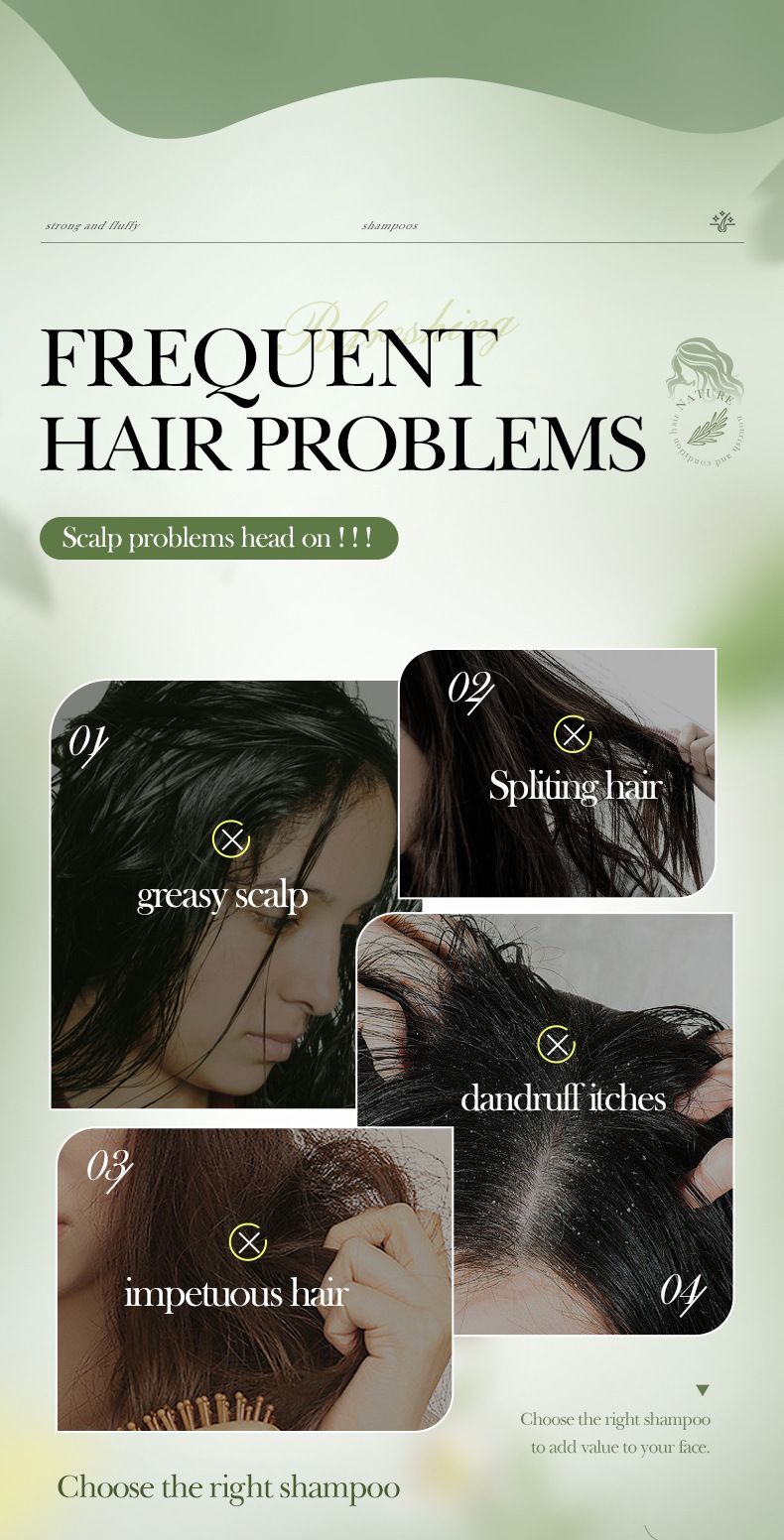 SADOER Peppermint Rosemary Strengthening And Volumizing Shampoo 350ml, Improve Hair Impurities_voghion.com