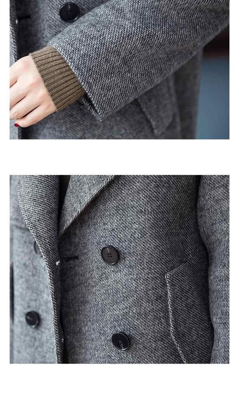 Calm 2025 Spring And Autumn New Korean Style Double-Breasted Knitted Cardigan Short For Women Loose Woolen Coat_voghion.com