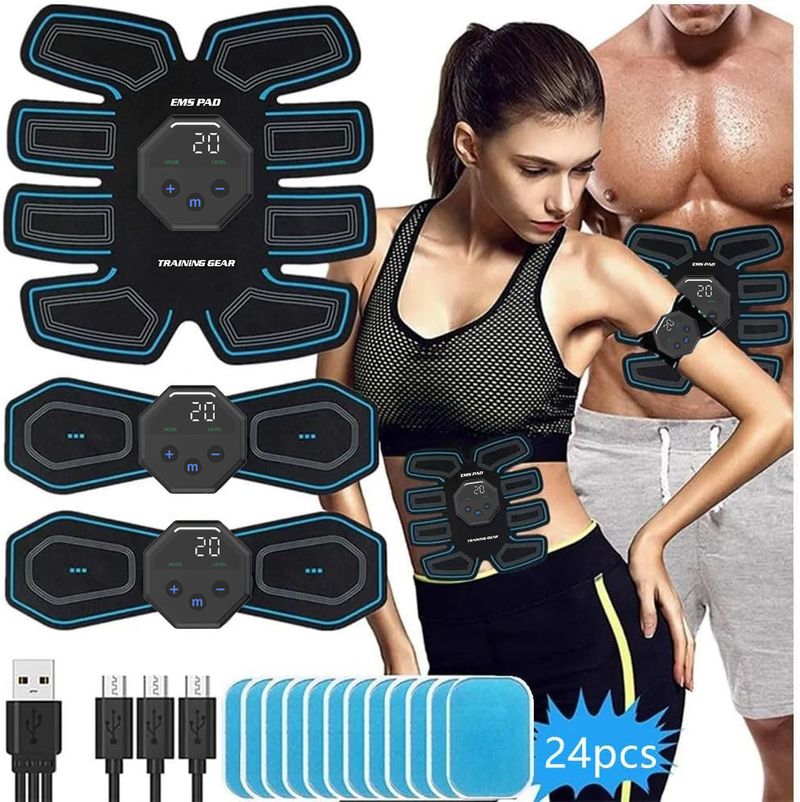 EMS Macchina per bruciare i grassi Trainer Cintura intelligente Adesivo muscolare Dispositivo addominale di bellezza_voghion.com