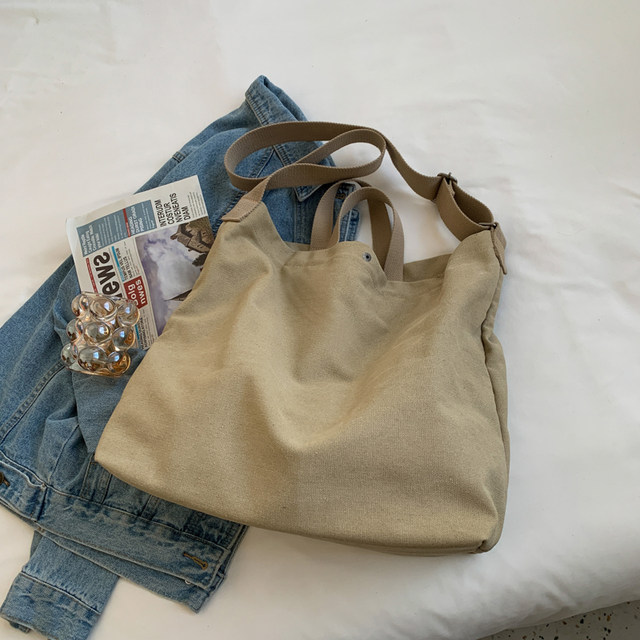 Women Canvas Tote Casual Shoulder Work Bag Large Capacity Crossbody Top Handle Bag Multifunction Big Shopping Cross-body Handbag_voghion.com