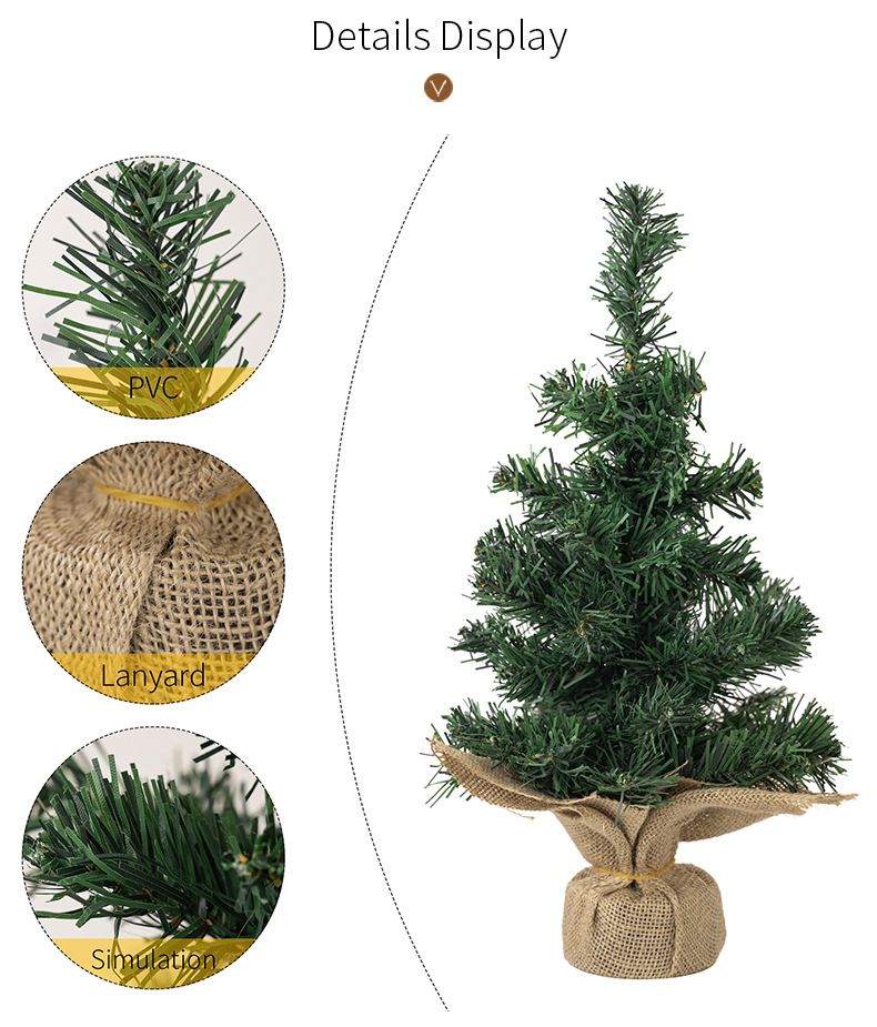 Ziemassvētku dekoratīvs mini eglīšu audums Ziemassvētku eglīšu stieņu rotājumi 30 cm Ziemassvētku eglītes darbvirsmas rotājumi_voghion.com