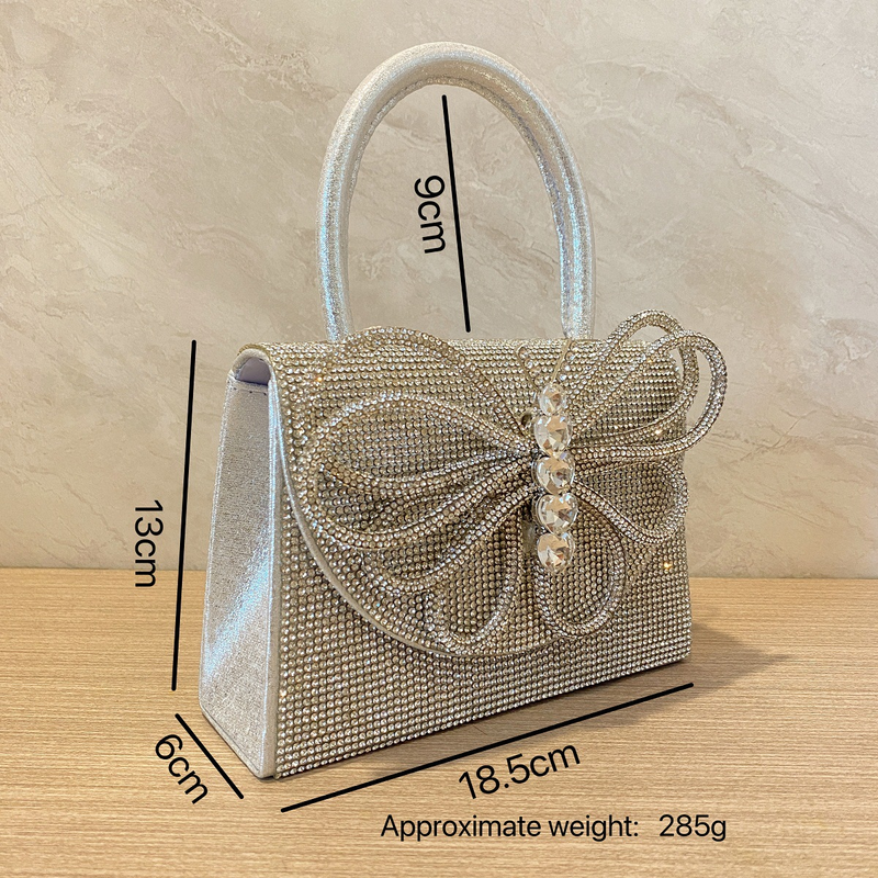 Women's Evening Bags Handbag Silver Bag Rhinestone Bag Bar Party Party Evening Bag Birthday Wedding Party Dinner Bag_voghion.com