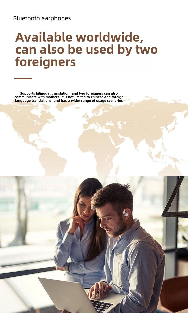 Nuevos auriculares Bluetooth inteligentes de baja latencia con traducción multilingüe y colgantes_voghion.com