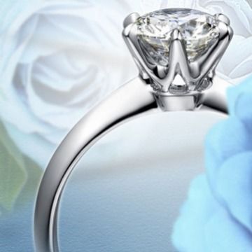 Rengt Sëlwer S platéiert pt950 klassescht sechs Klauen simuléiert Diamant fir Fraen mat 123 Karat D Faarf Moissanit Hochzäitsring_voghion.com