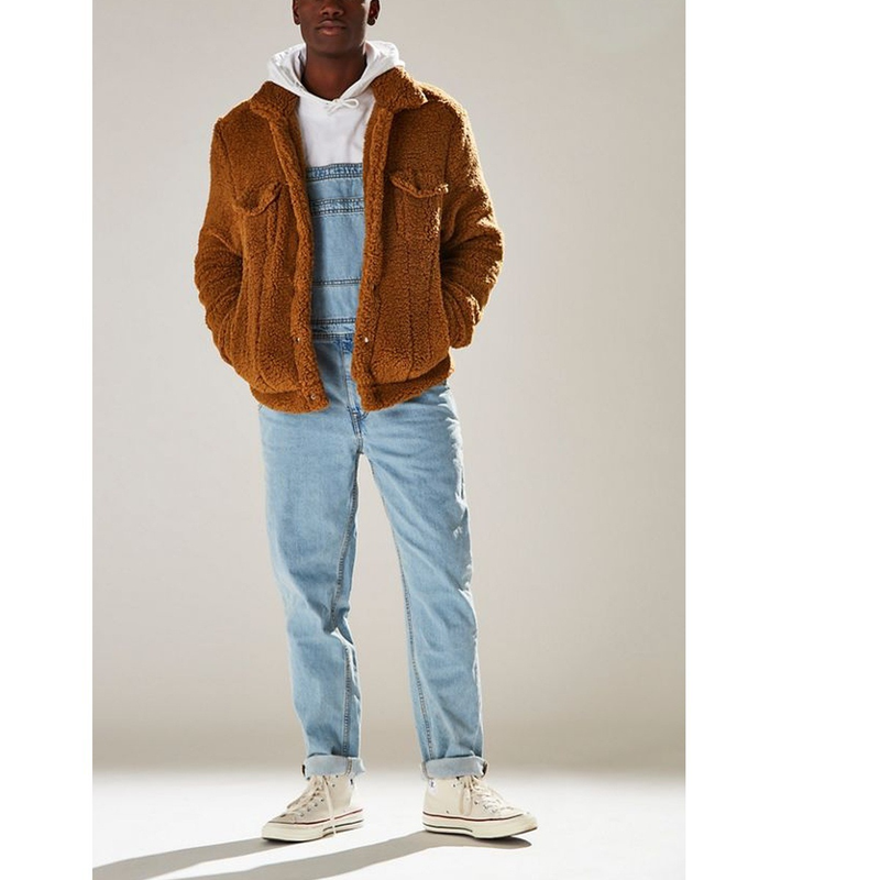 New 2019 Summer Street Trendy Strap Pants High Waist Men's Jeans_voghion.com