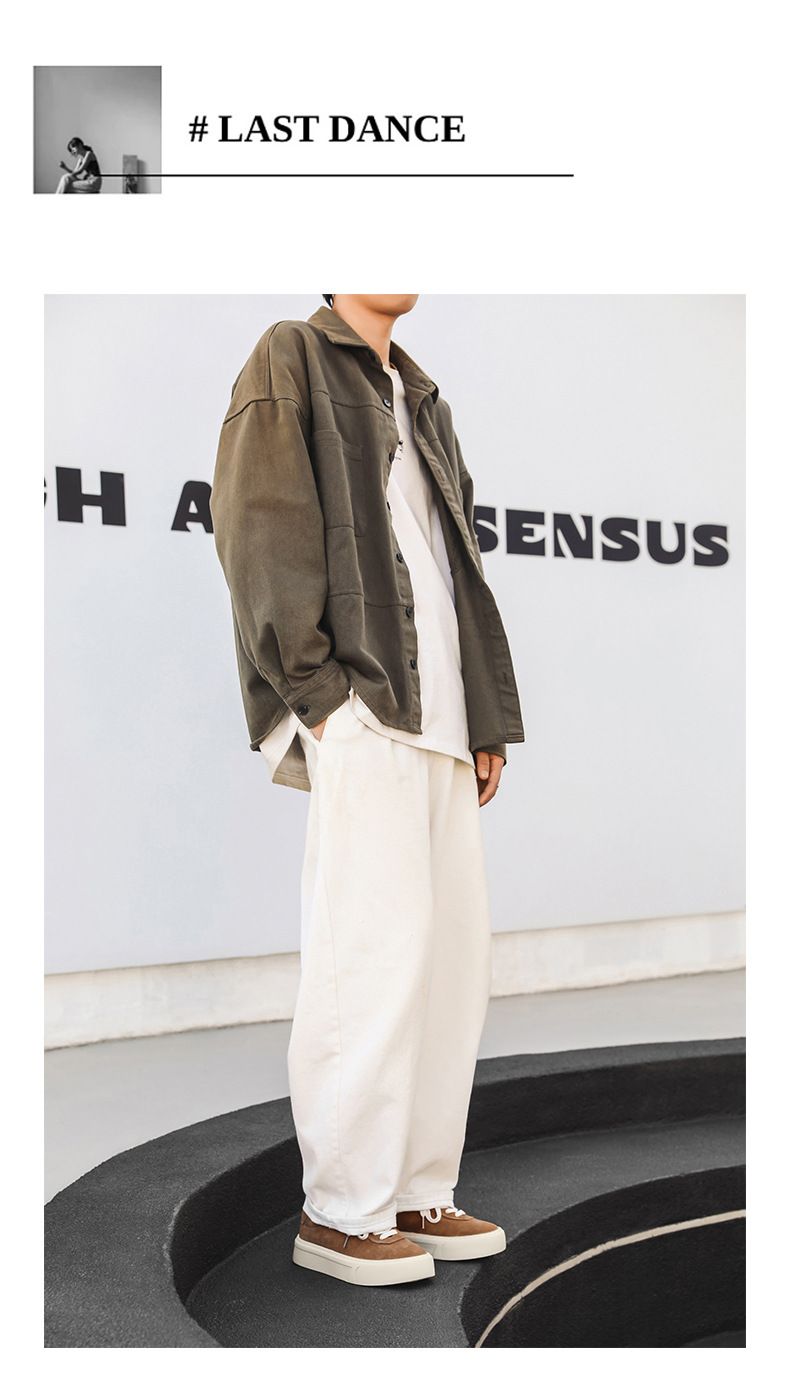 Gu Que Couple's Unique Design Men's Wang Yibo Same Style Street Dance Skateboarding Korean Versatile German Training -_voghion.com