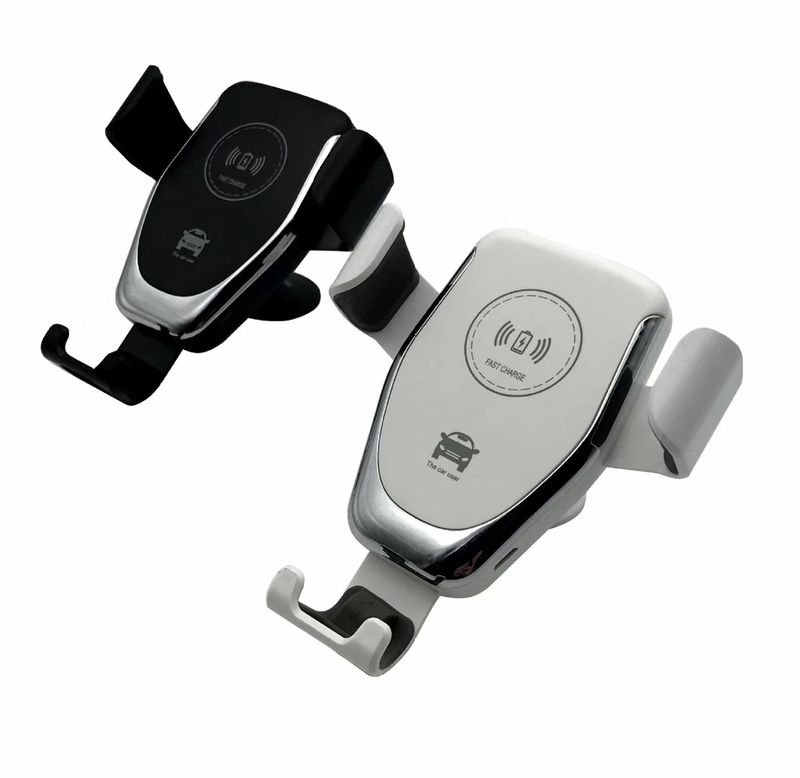 Supporto per caricabatterie wireless da auto QI da 15 W, supporto universale per bocchette dell'aria con potente ventosa per iPhone da 4,7 a 6,8 pollici, ricarica rapida e allineamento automatico._voghion.com