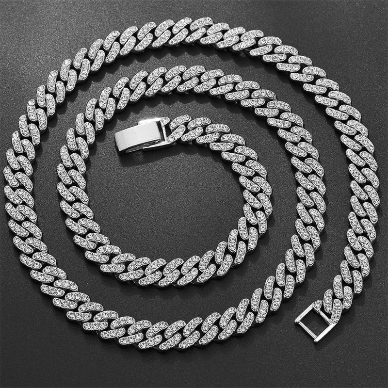 Collana con lettera a forma di corona popolare in oro e argento per uomo e donna hip hop, con diamanti pieni, collana con lettera a forma di fiore, lotto di gioielli_voghion.com