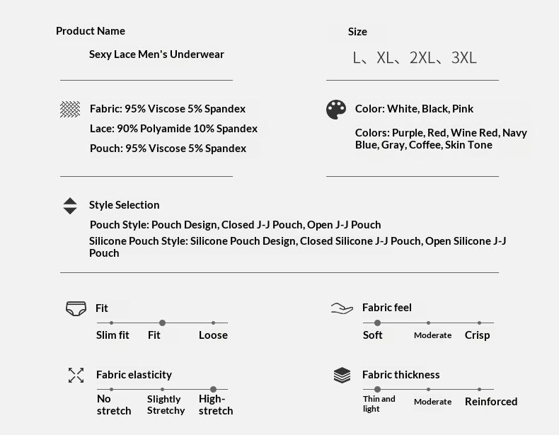 LuvBox Qinghe, intimo estivo da uomo in pizzo a vita media, con scollo a uovo, sexy, ultrasottile e trasparente, set di pantaloncini da donna_voghion.com