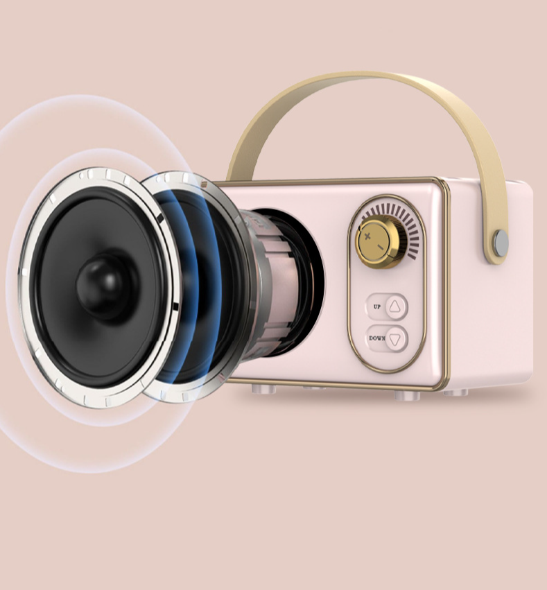 Cross-Border Retro Space Capsule Bluetooth Speaker Gift Radio Mobile Phone High-End Home Nostalgic Super Bass Sound_voghion.com